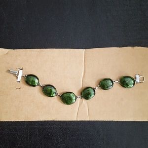 Green Glass Bracelet